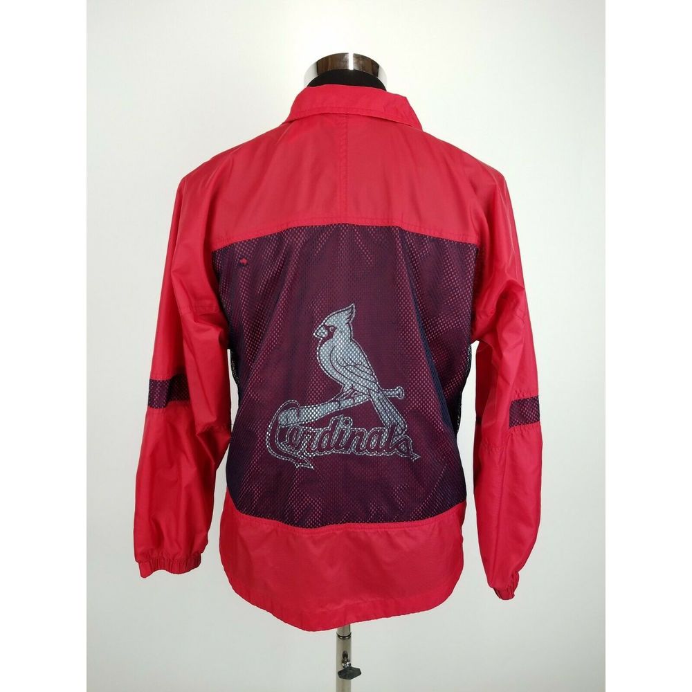 STL Cardinals Nylon Jacket Boys Large Red A26-10